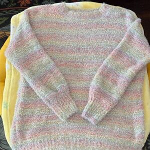 LC Lauren Conrad Pastel Striped Women's Sweater